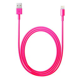 粉色充电器数据线 为苹果5/5s/5c与iPad带来时尚便捷的充电体验